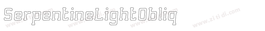 SerpentineLightObliq字体转换