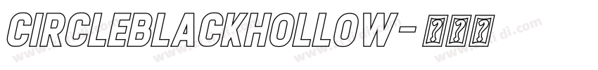 CircleBlackHollow字体转换