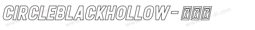 CircleBlackHollow字体转换