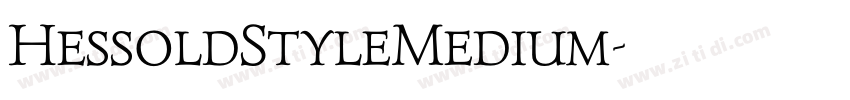 HessoldStyleMedium字体转换