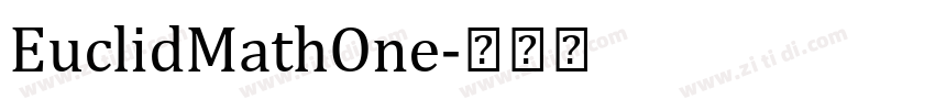 EuclidMathOne字体转换