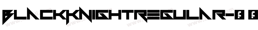 BlackKnightRegular字体转换