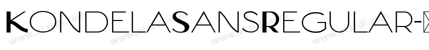 KondelaSansRegular字体转换