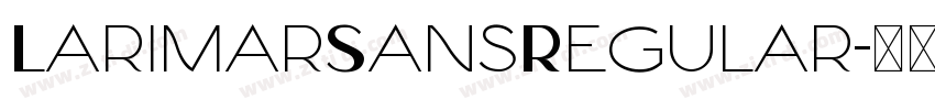 LarimarSansRegular字体转换