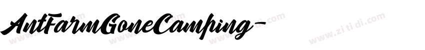 AntFarmGoneCamping字体转换