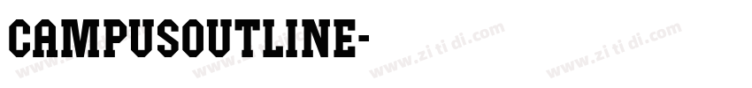 CampusOutline字体转换