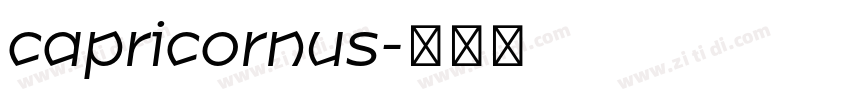 capricornus字体转换