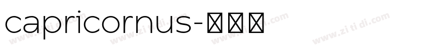 capricornus字体转换