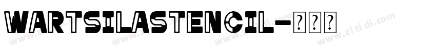 WartsilaStencil字体转换