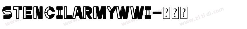 stencilArmyWWI字体转换