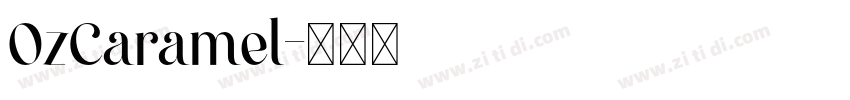 OzCaramel字体转换