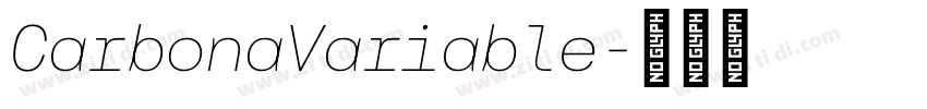 CarbonaVariable字体转换