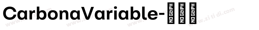 CarbonaVariable字体转换
