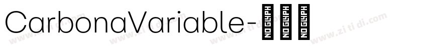 CarbonaVariable字体转换