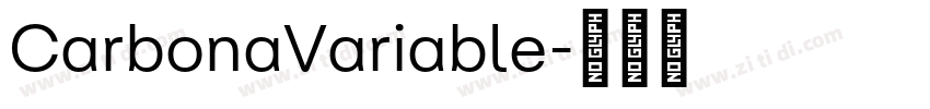 CarbonaVariable字体转换
