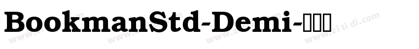 BookmanStd-Demi字体转换