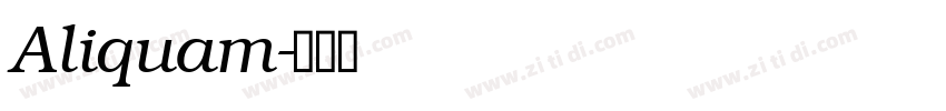 Aliquam字体转换