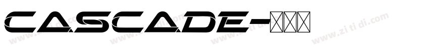 cascade字体转换