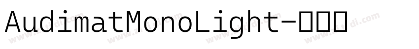 AudimatMonoLight字体转换