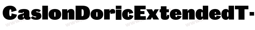 CaslonDoricExtendedT字体转换