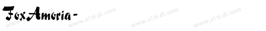 FoxAmoria字体转换