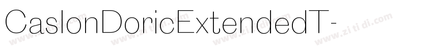 CaslonDoricExtendedT字体转换