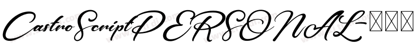 CastroScriptPERSONAL字体转换