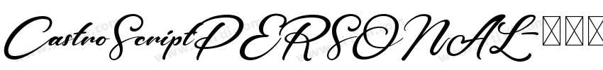 CastroScriptPERSONAL字体转换