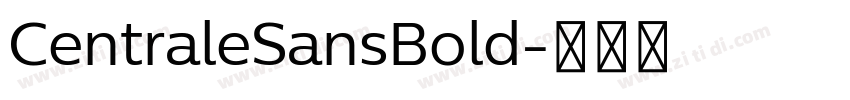 CentraleSansBold字体转换