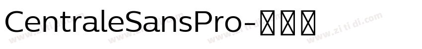 CentraleSansPro字体转换
