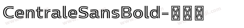 CentraleSansBold字体转换