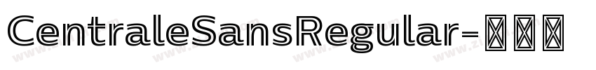 CentraleSansRegular字体转换