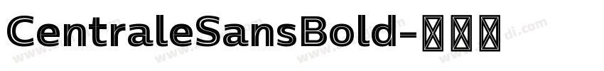 CentraleSansBold字体转换