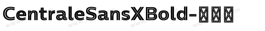 CentraleSansXBold字体转换