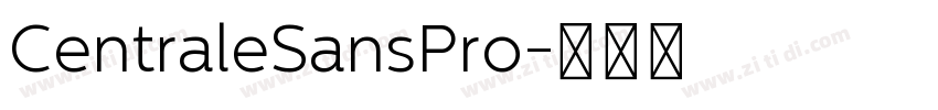 CentraleSansPro字体转换