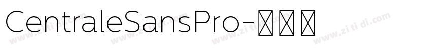 CentraleSansPro字体转换
