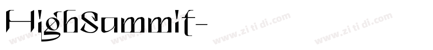 HighSummit字体转换