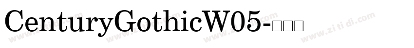 CenturyGothicW05字体转换