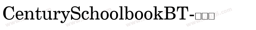 CenturySchoolbookBT字体转换