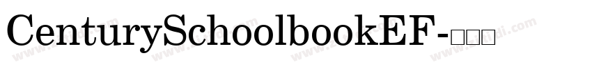 CenturySchoolbookEF字体转换