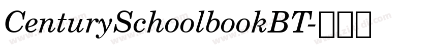 CenturySchoolbookBT字体转换