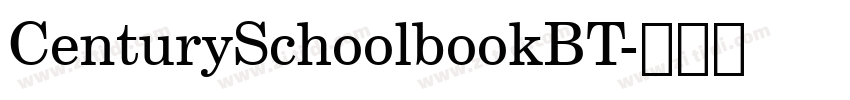CenturySchoolbookBT字体转换