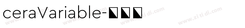 ceraVariable字体转换