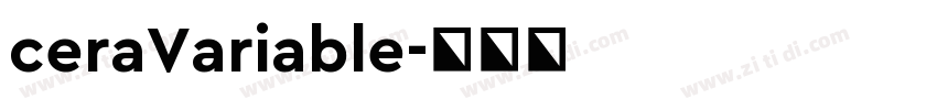 ceraVariable字体转换