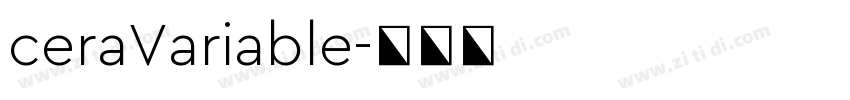 ceraVariable字体转换