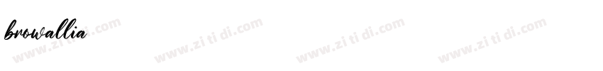 browallia字体转换