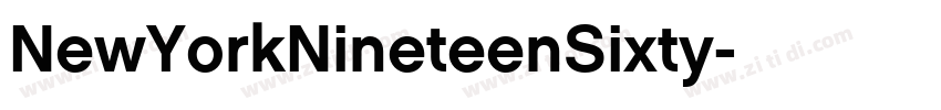 NewYorkNineteenSixty字体转换