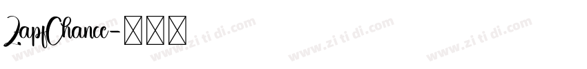ZapfChance字体转换