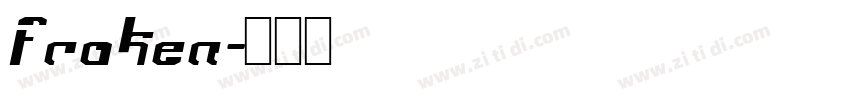 fraken字体转换