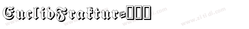 EuclidFraktur字体转换